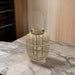 Candelabro De Bambu Natural Nordico Porta Vela Farol 40 CM - Fliperex