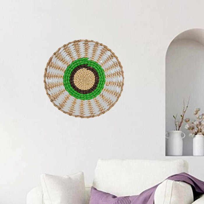 Circulo Decoración De Mimbre Para Pared Casa Terraza Mediano