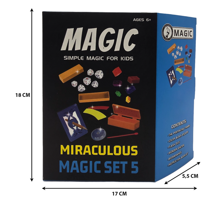 Set Juego De Magia y Trucos Clásico Para Niño Adulto Celeste