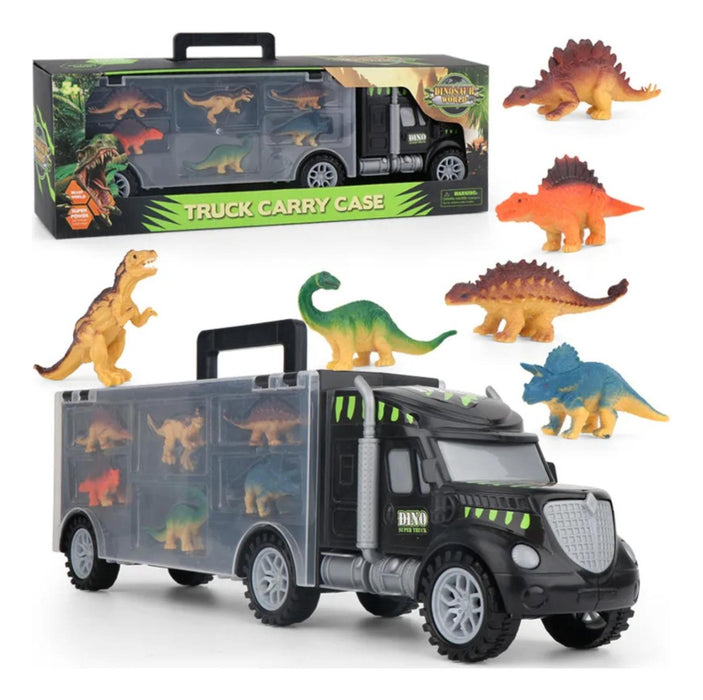 Camion De Carga Maletin Transportador De Dinosaurios Juguete