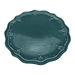 Set 6 Platos De Ceramica Turquesa Floral Vintage Elegante - Fliperex