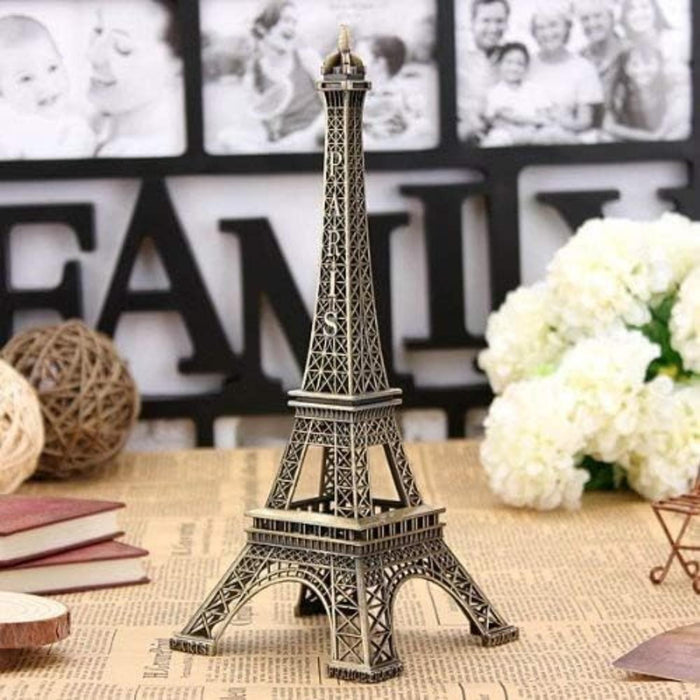 Pack 2 Adorno Torre Eiffel Paris Francia Metalica Decorativa