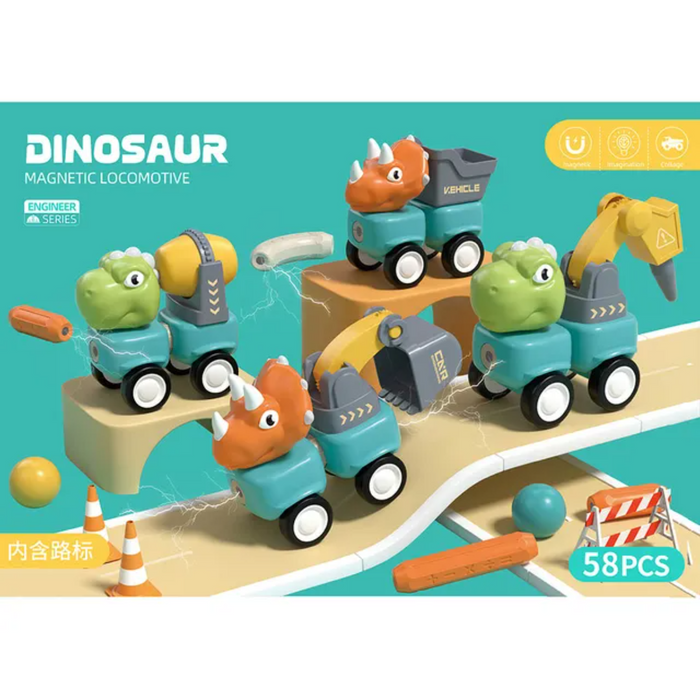 Juego De Varillas Magneticas Dinosaurios Juguete Didactico