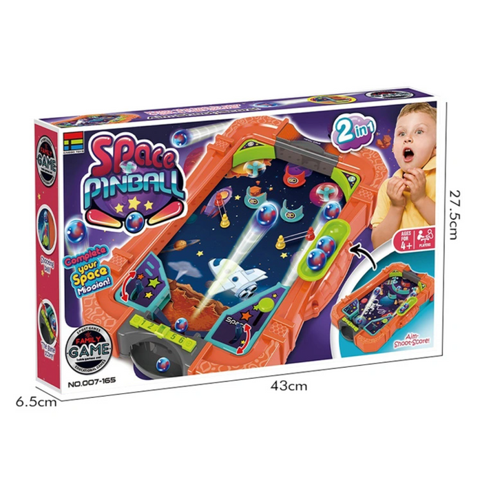 Juego De Mesa Pinball Space Fliper Doble Pinball Arcade