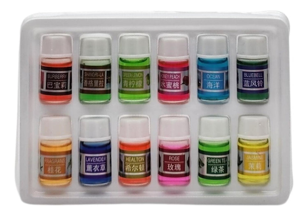 Set 12 Aceites Esencias Para Humidificadores Aromas