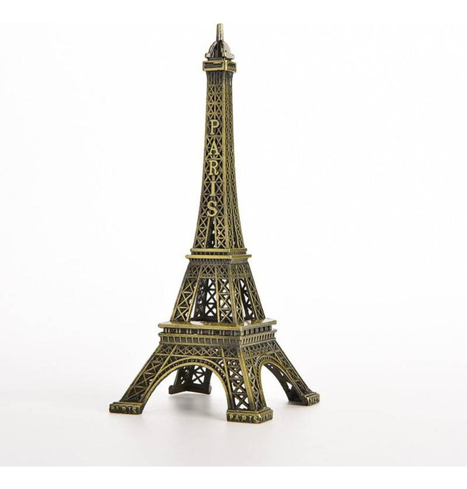 Pack 2 Adorno Torre Eiffel Paris Francia Metalica Decorativa