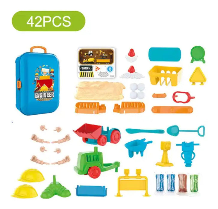 Set Maleta Maletin Infantil Constructor Muñecos Niños Juegos