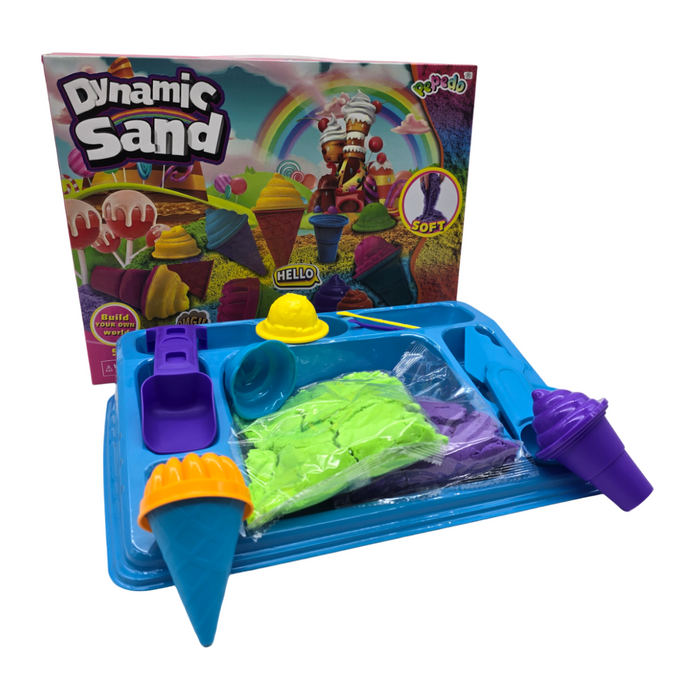 Set De Arena Magia Completo Heladeria y Dulces Magic Sand