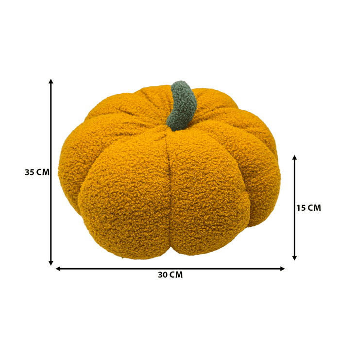 Cojin Decorativo Peluche Forma De Zapallo Calabaza Colores - Fliperex