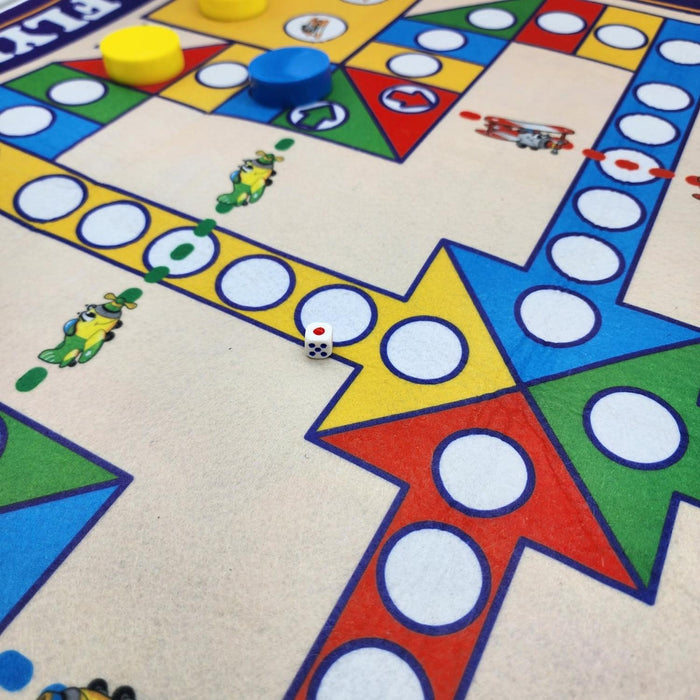 Juego De Mesa 2 En 1 Ludo Y Serpientes Y Escaleras Familiar