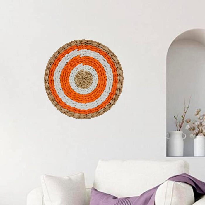 Circulo Decoración De Mimbre Para Pared Casa Terraza Mediano