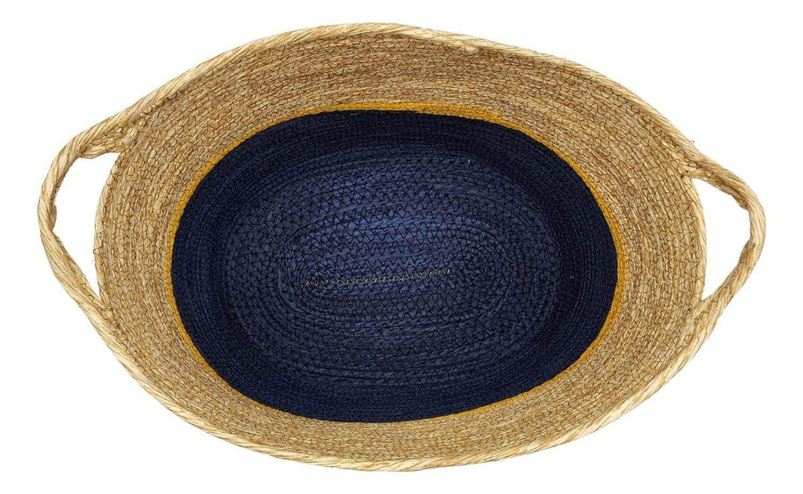 Canasto Decorativo Mimbre Cesta Yute Rustica 3 Colores G - Fliperex