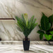 Planta Artificial Palmera Macetero Plastico Negro Grande - Fliperex