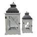 Set 2 Farol Calentador De Vela Costero De Madera Blanca - Fliperex