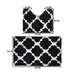 Conjunto De 2 Alfombra De Baño Suaves Absorventes Microfibra - Fliperex