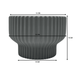 Macetero Maceta De Ceramica Estilo Copon Gris Mate S - Fliperex