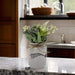Planta Artificial Macetero Ceramica Blanco Con Hortensias - Fliperex