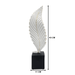 Figura Adorno De Hoja Blanca Decorativa En Resina Moderna S - Fliperex