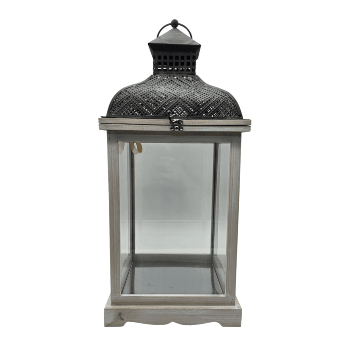 Set 2 Farol Calentador De Vela Costero De Madera Blanco - Fliperex