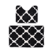 Conjunto De 2 Alfombra De Baño Suaves Absorventes Microfibra - Fliperex