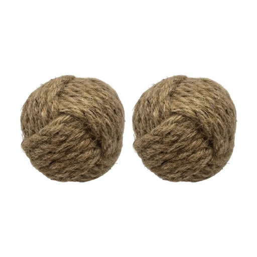 Set 2 Esferas De Yute Cuerda Para Decoracion Pelota De Yute - Fliperex
