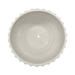 Macetero Maceta De Ceramica Copon Ranurado Blanco Brillante - Fliperex