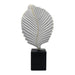 Figura Adorno De Hoja Blanca Decorativa En Resina Moderna M - Fliperex