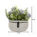 Planta Artificial Macetero Ceramica Blanco Arreglo Floral - Fliperex