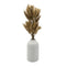 Florero De Ceramica Decorativo Blanco Ovalado Flores Secas