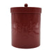 Frasco Metalico Rojo Con Tapa Redondo Multiuso Decorativo - Fliperex