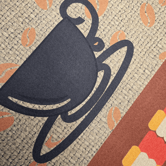 Set 2 Alfombras De Cocina Goma Antideslizante Diseño Coffee - Fliperex