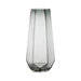 Florero Decorativo Geometrico Hexagonal De Vidrio Oscuro L - Fliperex