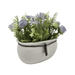 Planta Artificial Macetero Ceramica Blanco Arreglo Floral - Fliperex
