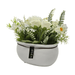 Planta Artificial Macetero Ceramica Blanco Arreglo Floral - Fliperex