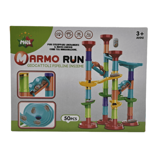 Circuito De Bolitas Completo Armable 50 Pieza Puzzle Tobogan - Fliperex