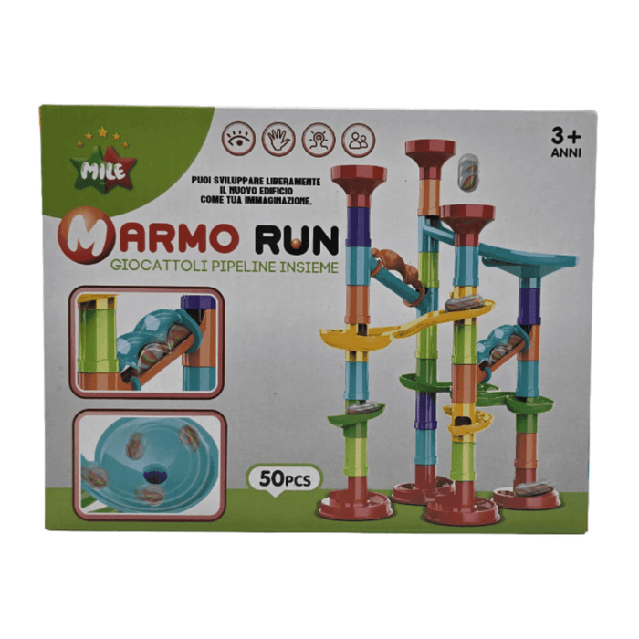 Circuito De Bolitas Completo Armable 50 Pieza Puzzle Tobogan - Fliperex