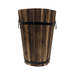 Macetero De Madera Tipo Barril Alargado Jardin Terraza L - Fliperex