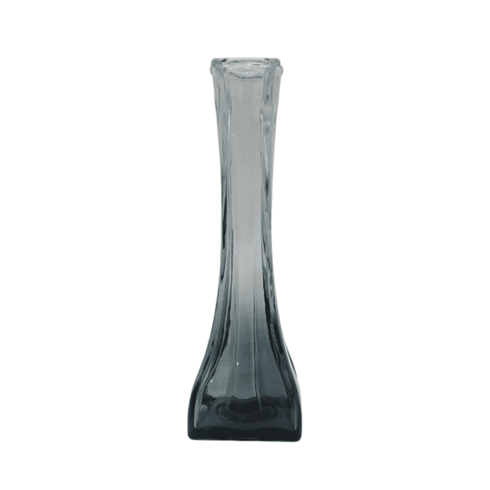 Set 2 Floreros Decorativos De Vidrio Pequeño Tonalidad Humo - Fliperex