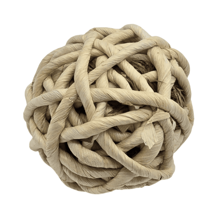 Set 2 Esferas De Fibra Cuerda Para Decoracion Pelota Marron - Fliperex