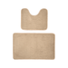 Conjunto De 3 Alfombra De Baño Suaves Absorventes Microfibra - Fliperex