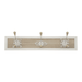 Perchero De Pared Colgador Vintage 3 Ganchos Dobles Blanco - Fliperex