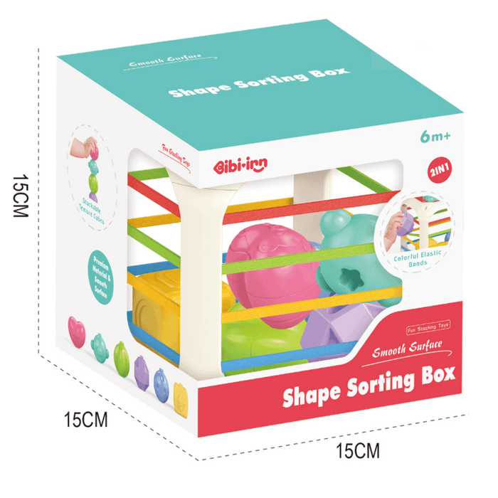 Cubo Sensorial De Clasificacion Creativo Educativo Bebe - Fliperex