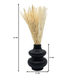 Florero De Ceramica Decorativo Diseño Negro Flores Secas - Fliperex