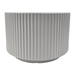 Set 2 Maceteros Maceta De Ceramica Blanco Lineas Verticales - Fliperex
