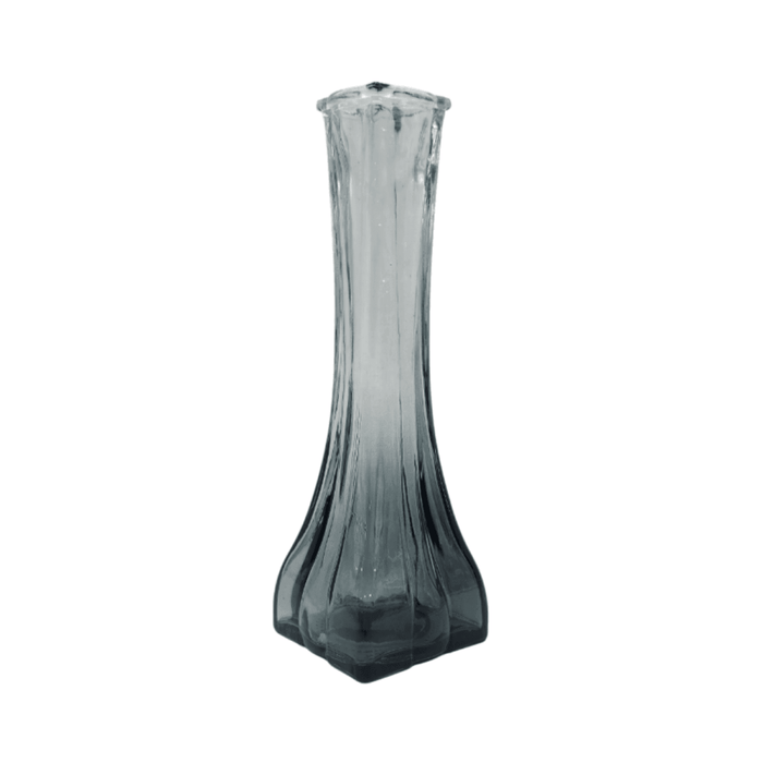 Set 3 Floreros Decorativos De Vidrio Pequeño Tonalidad Humo - Fliperex