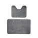 Conjunto De 3 Alfombra De Baño Suaves Absorventes Microfibra - Fliperex