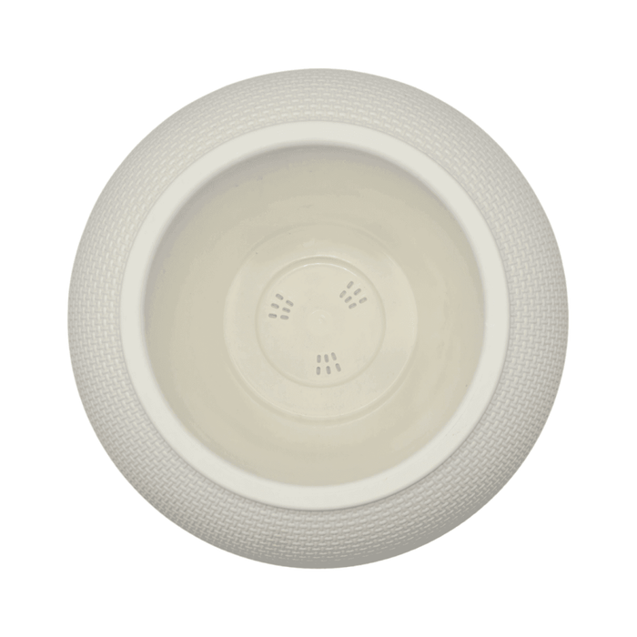 Set 2 Maceteros Plastico Redondo Ovalado Moderno Textura S - Fliperex