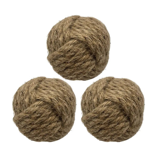 Set 3 Esferas De Yute Cuerda Para Decoracion Pelota De Yute - Fliperex