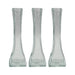 Set 3 Floreros Decorativos De Vidrio Pequeño Transparente - Fliperex