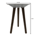 Mesa De Centro Redonda Blanca Mesa Lateral Auxiliar Living - Fliperex